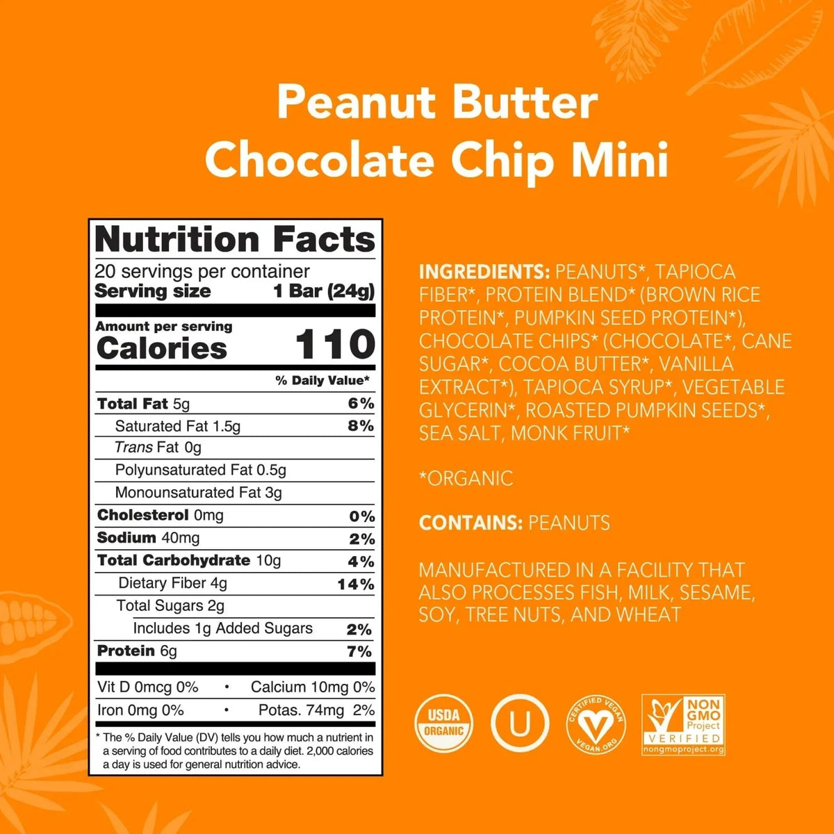Peanut Butter Chocolate Chip - Mini Bars - A Better Snack for Every Day F4