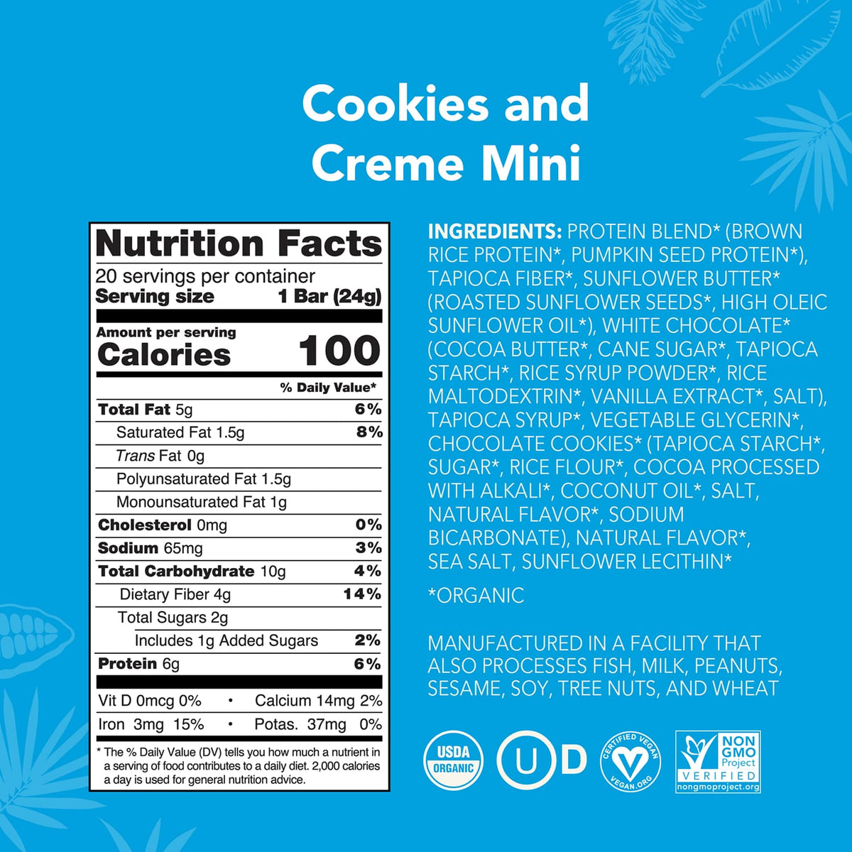 Cookies and Creme - Mini Bars - A Better Snack for Every Day W9