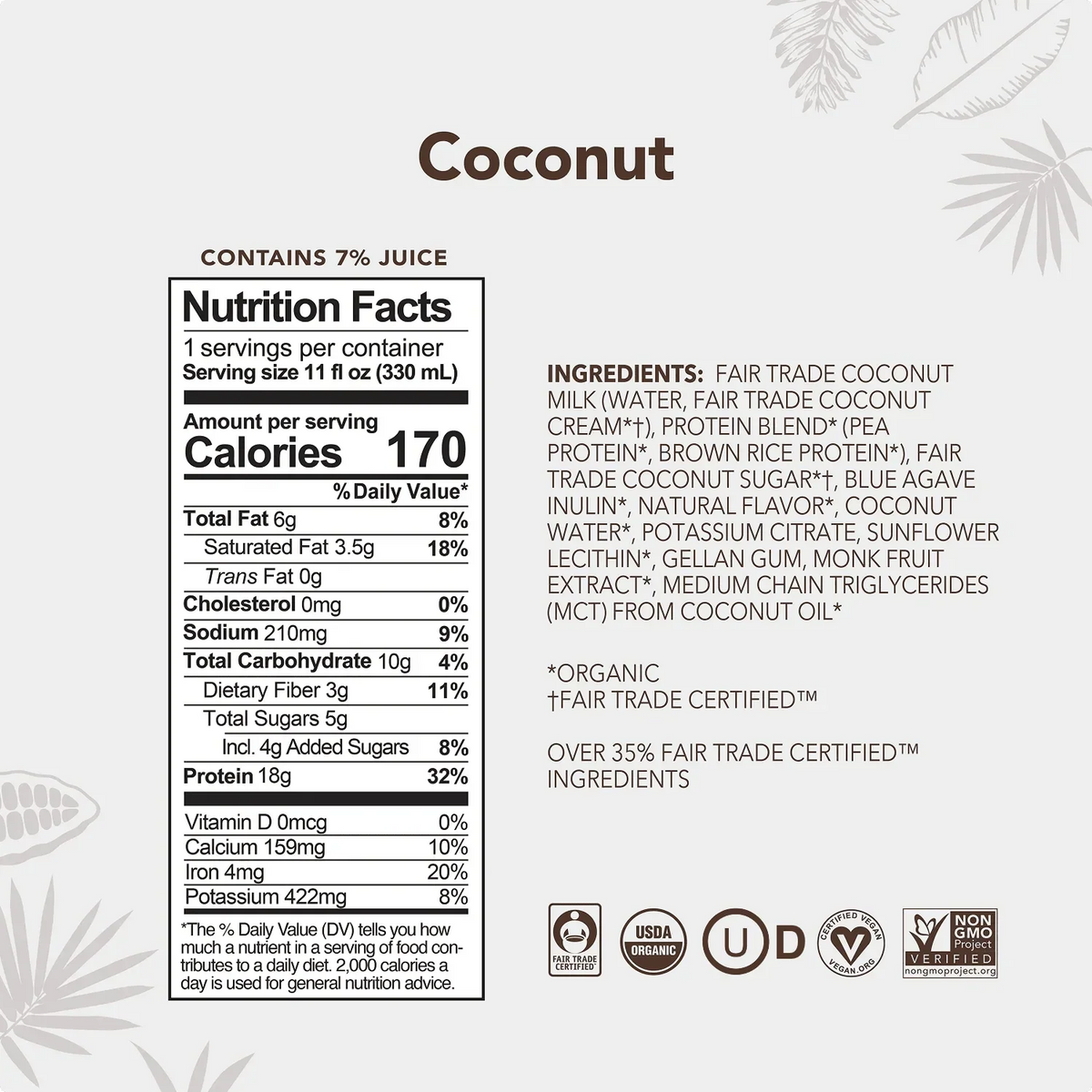 Coconut - Protein Drinks - A Better Snack for Every Day Y8