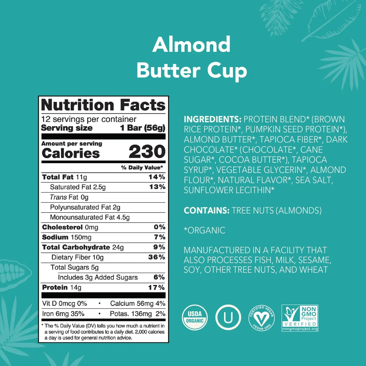 Almond Butter Cup - Protein Bars - Protein-Packed and Ready to Go W1