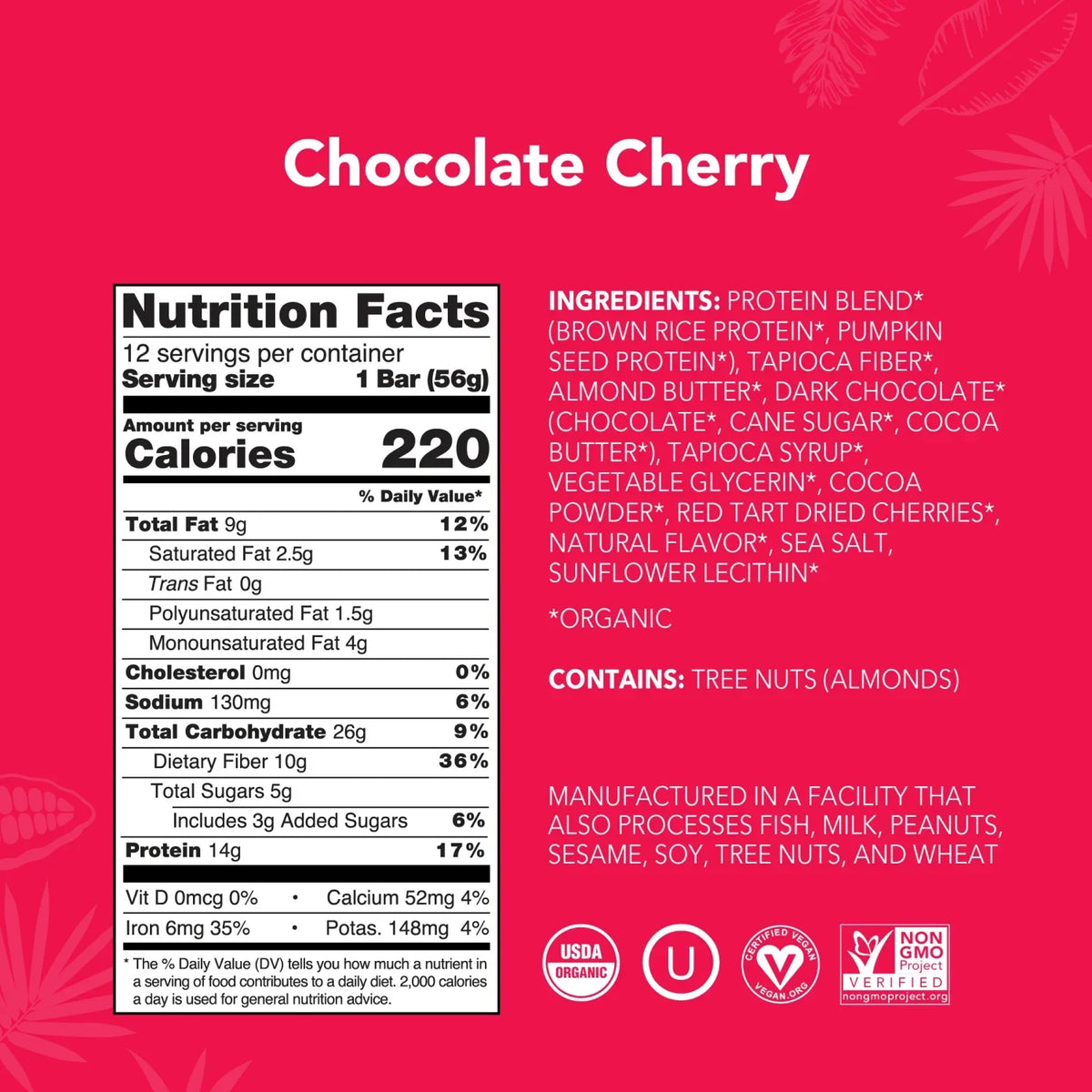 Chocolate Cherry - Protein Bars - A Better Snack for Every Day P1