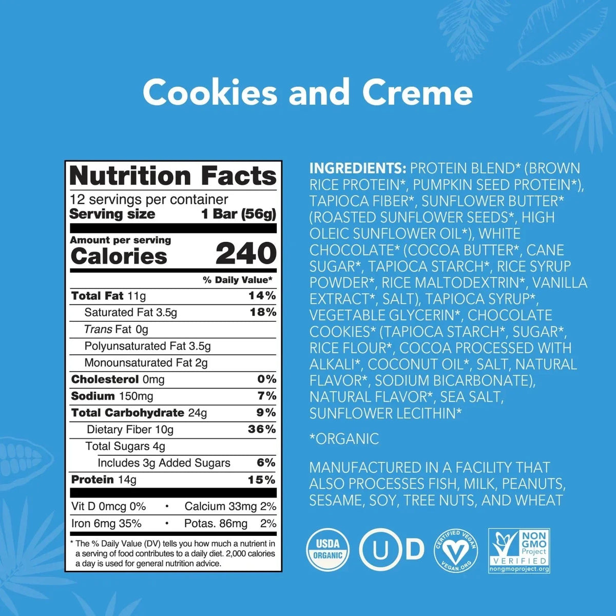 Cookies and Creme - Protein Bars - Everyday Nutrition Made Delicious P7
