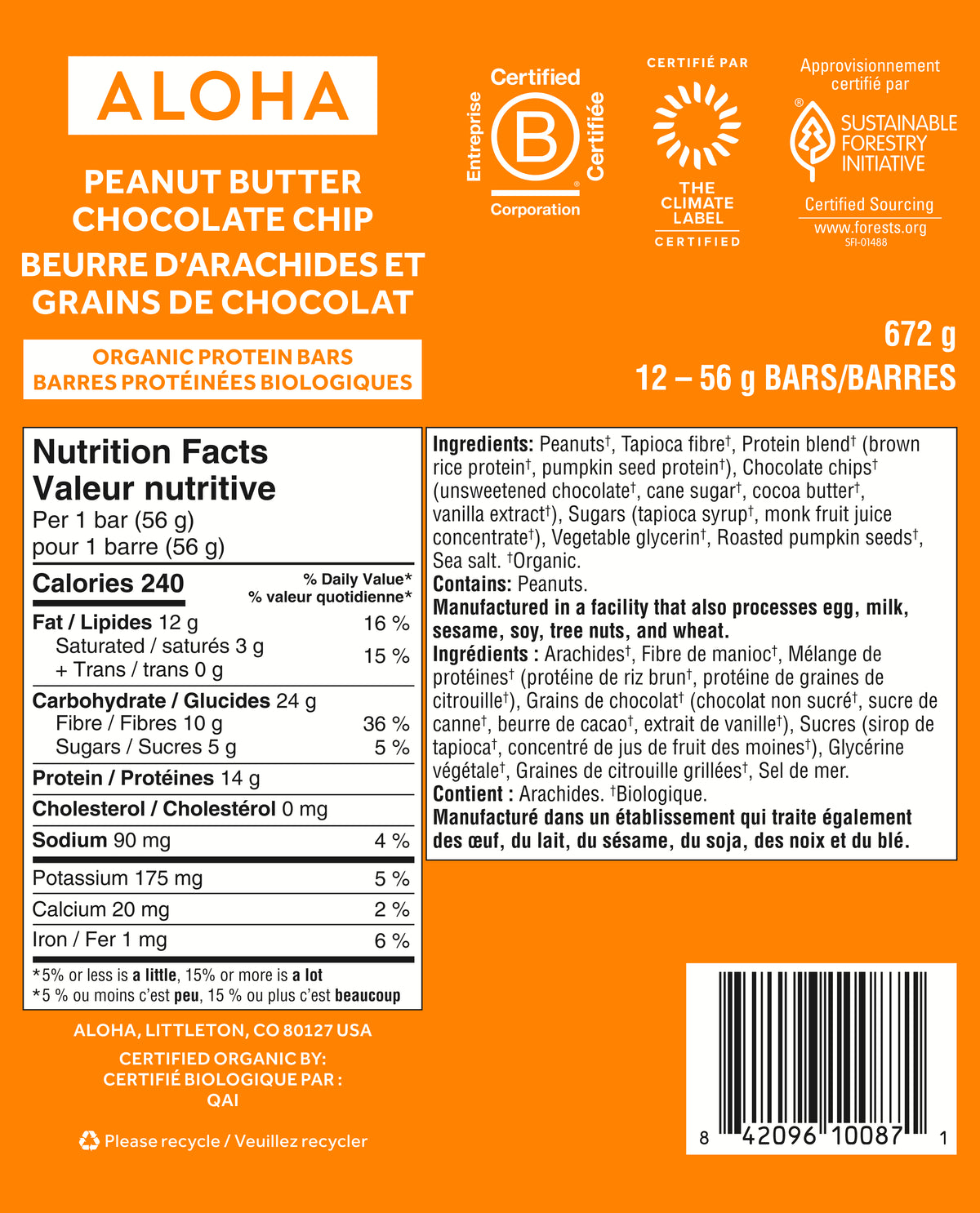 Peanut Butter Chocolate Chip - Protein Bars (CAD) - Protein-Packed and Ready to Go T5