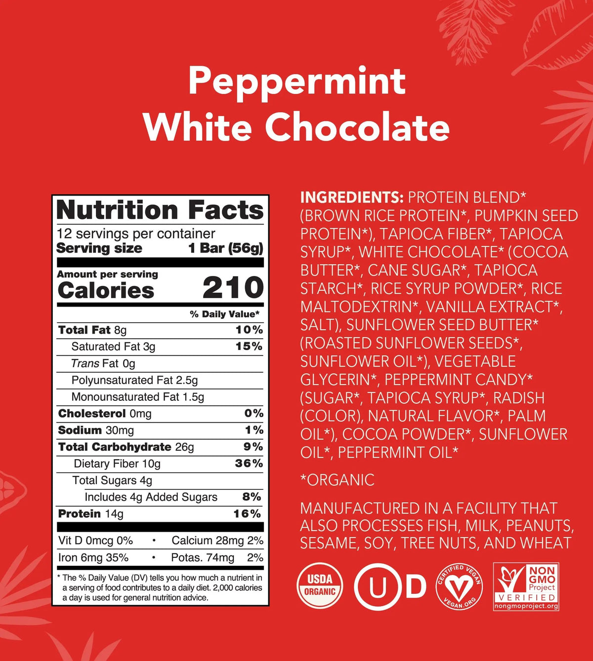 Peppermint White Chocolate - Protein Bars - A Better Snack for Every Day B9